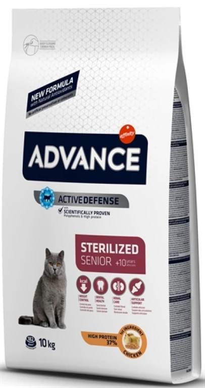 Advance Kat Droogvoer Sterilized Sensitive Senior 10+ - 10 kg