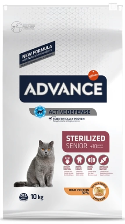 Advance Kat Droogvoer Sterilized Sensitive Senior 10+ - 10 kg