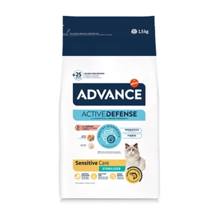 Advance Kat Droogvoer Sterilized Sensitive Salmon - 1 stuk - 1,5 kg