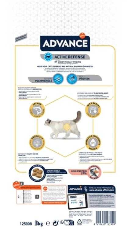 Advance Kat Droogvoer Sterilized Sensitive Salmon - 3 kg