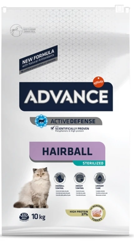 Advance Kat Droogvoer Sterilized Hairball - 10 kg