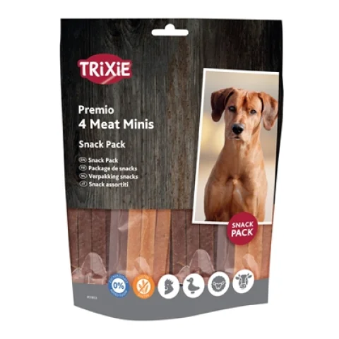 Trixie Premio Vlees Bars Kip / Eend / Lam / Zalm 4X100 Gr