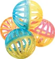 Zolux Kattenspeelgoed Ballen met Bel - Set van 4 stuks - 4 cm