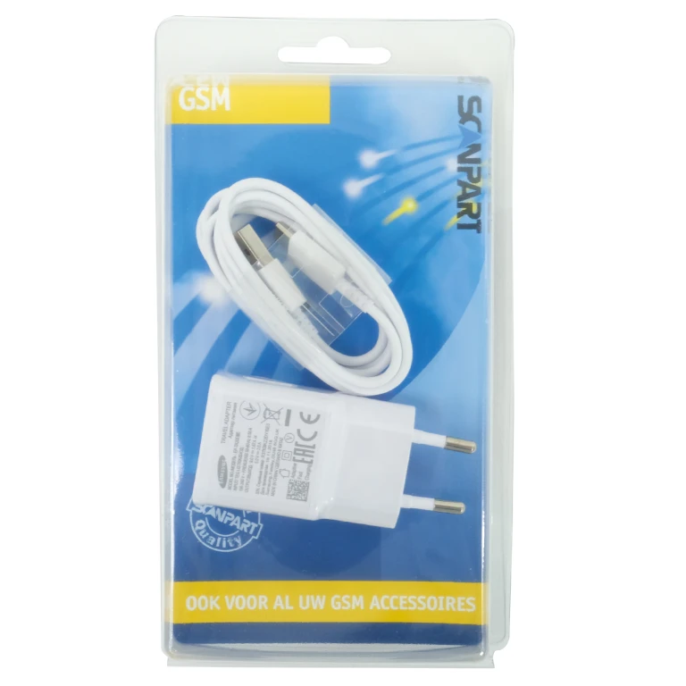 Samsung Telefoonoplader USB-C 2000mA Wit Origineel - 1 stuk