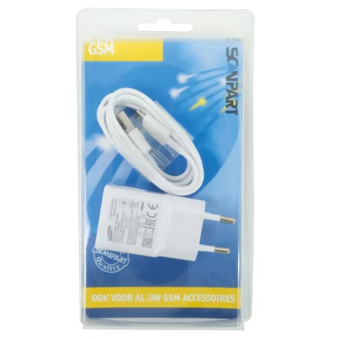 Samsung snellader USB-C 2000mA wit (orig.)