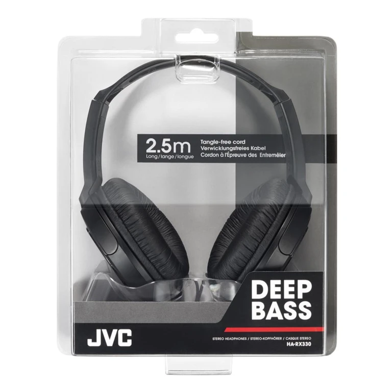Hoofdtelefoon Over-ear Zwart HA-RX330 - 1 stuk