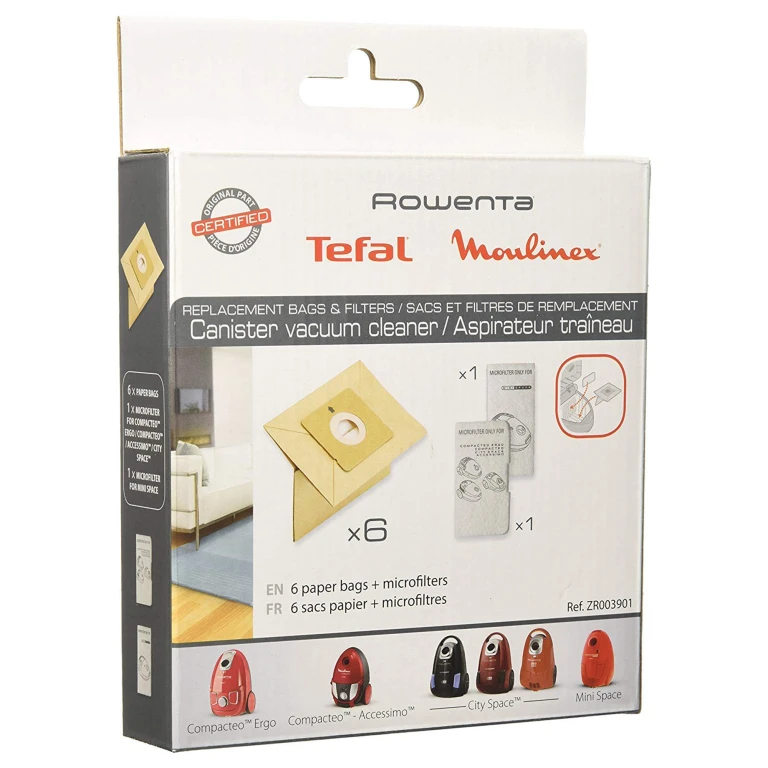 Moulinex Stofzuigerzakken Papier ZR003901 - set van 6