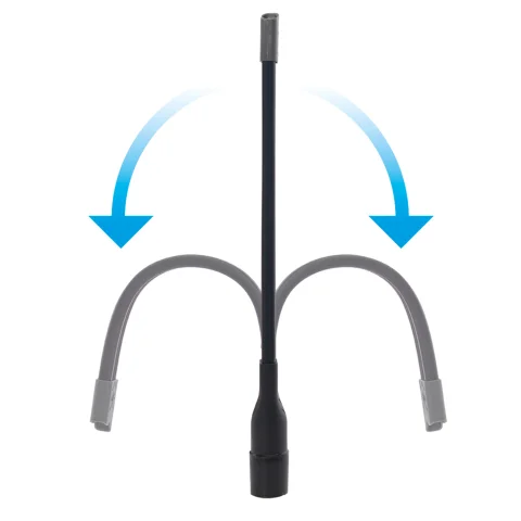 flexibele spleetzuigmond XL zwart - 909558