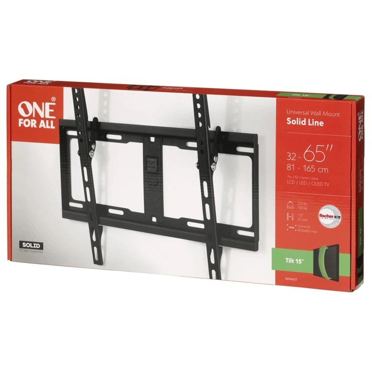 ONE FOR ALL Muurbeugel 32-65 inch Kantelbaar