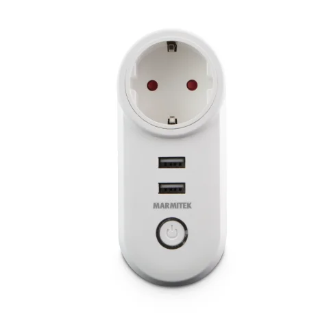 smart Wifi stekker 15A 2USB - 08519