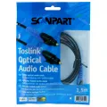 Scanpart Toslink-kabel 1,5m Verguld - 1 stuk