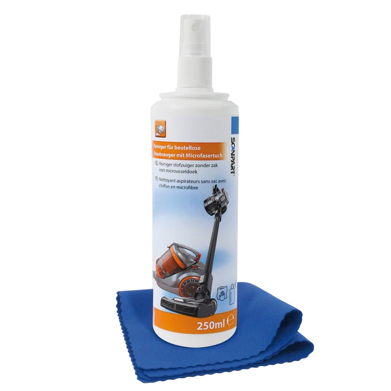 Scanpart Reinigingsset voor Zakloze Stofzuigers 250ml met Microvezeldoek