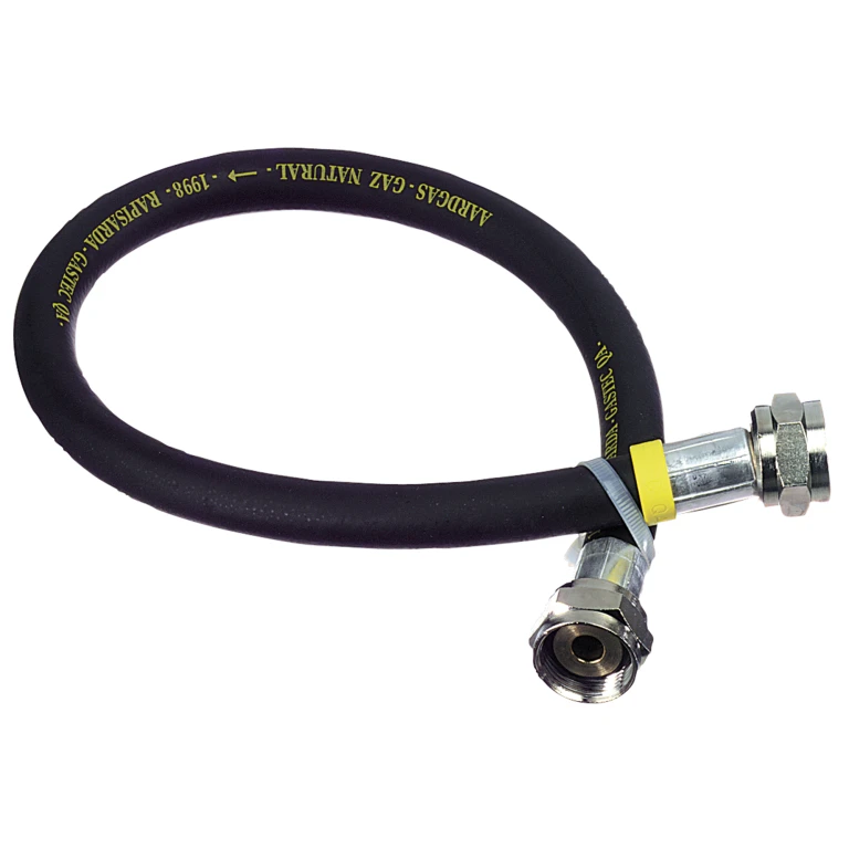 Merkloos Gasslang 60 cm Aluminium Rubber