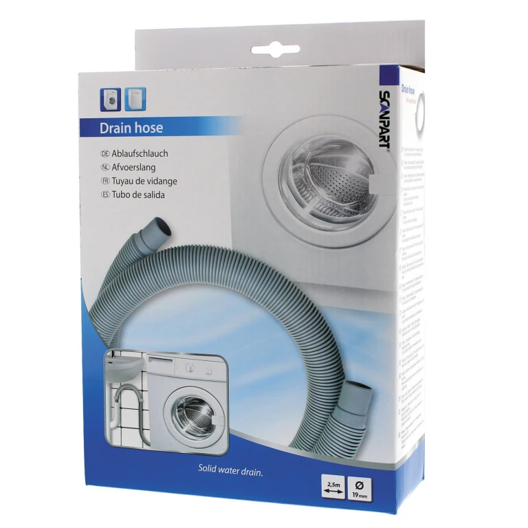 Scanpart Afvoerslang Wasmachine 19mm 2,5m 1 stuk