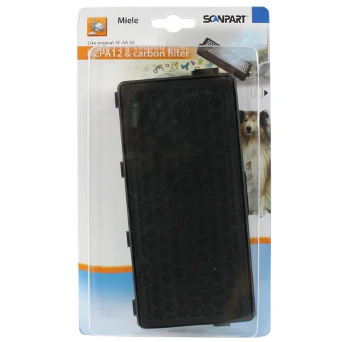 Scanpart HEPA H12 & koolstoffilter (niet wasbaar) Miele S4000, S5000 en S6000 series - SF-AA50