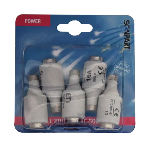Snel Zekeringen 16A Grijs - set van 5
