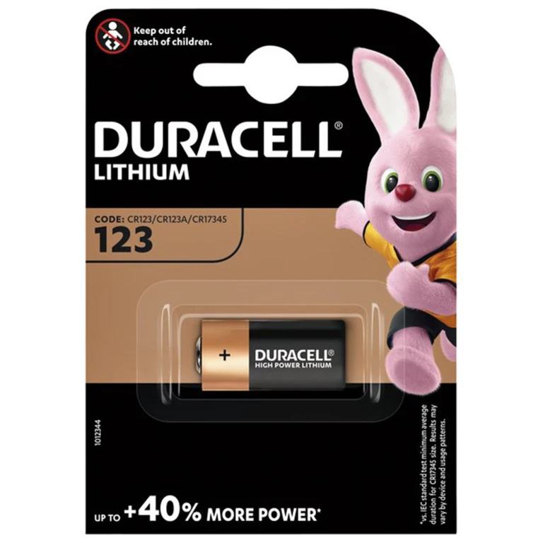 Duracell CR123A Lithium Batterij Ultra Photo - 1 stuk