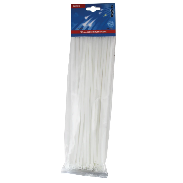 Scanpart Tie Wraps 300mm UV-bestendig 50 stuks Wit