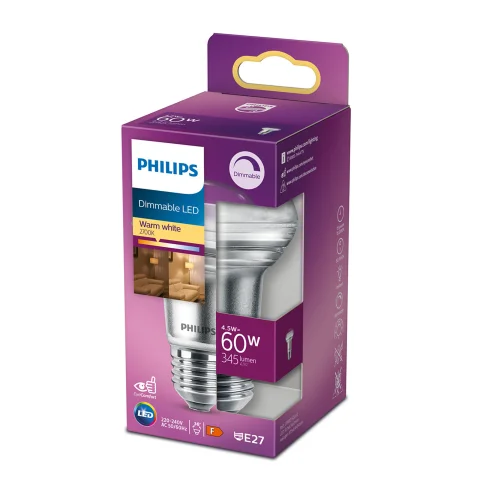 Philips LED lamp R63 E27 4.5W 345Lm reflector dimbaar