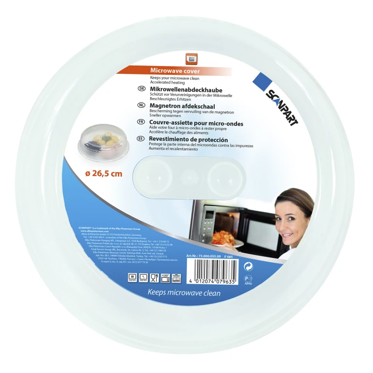 Scanpart Magnetron Afdekschaal Transparant Ø 26,5 cm