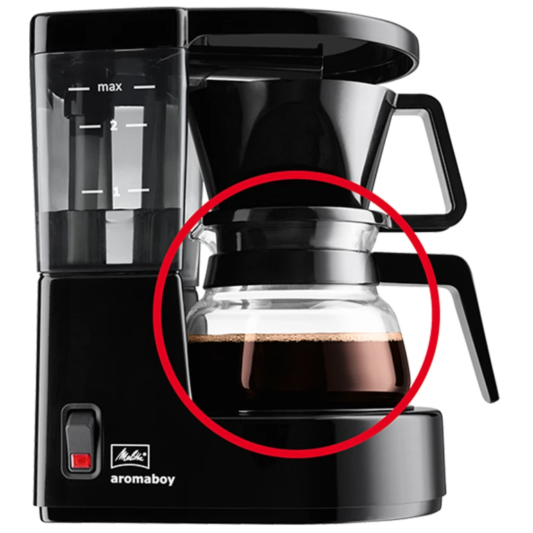 Melitta Koffiekan Zwart 0,3L voor Aromaboy