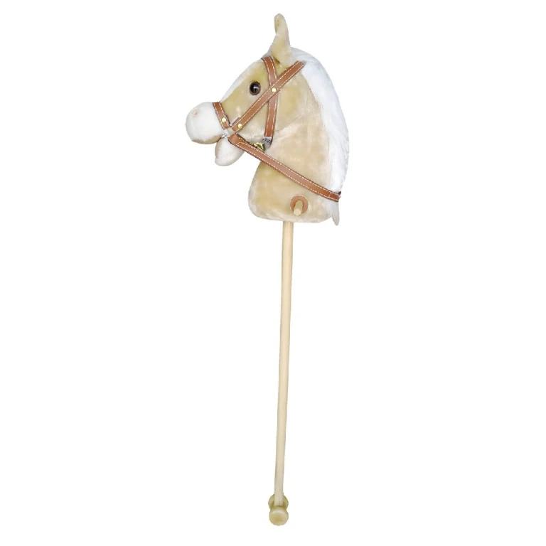 Stokpaard Met Geluid Beige 95cm - 1 stuk