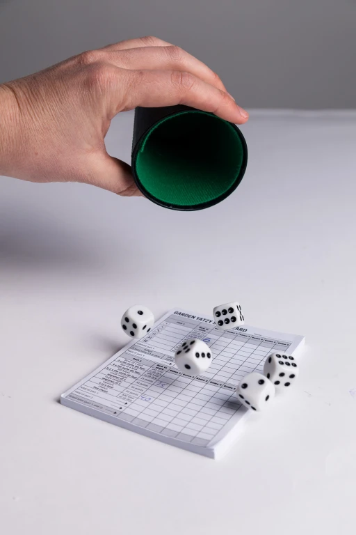 Clown Games Dobbelset met scoreblok - 1 stuk