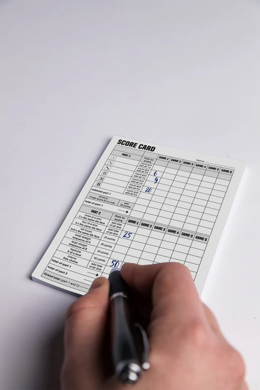 Clown Games Scoreblok voor Dobbelspellen - 1 stuk