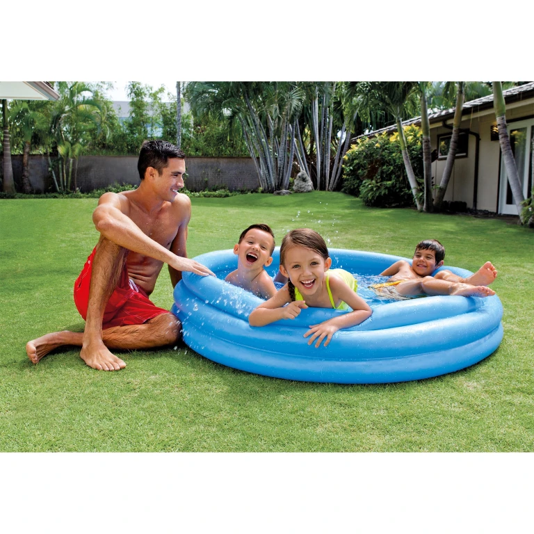 Intex Crystal Blue kinderzwembad - 1 stuk - Ø 147 x 33 cm