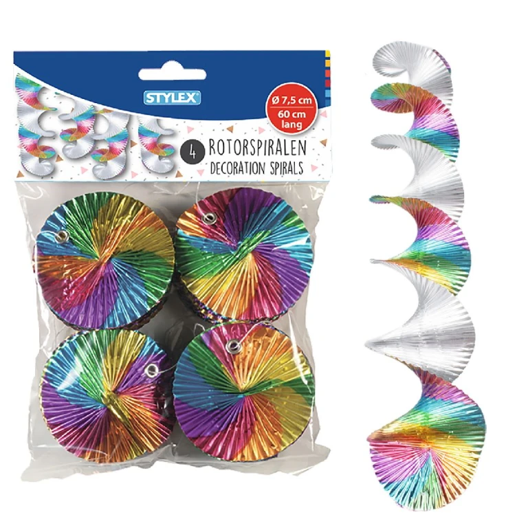 Stylex Rotorspiralen regenboogkleuren - 1 stuk
