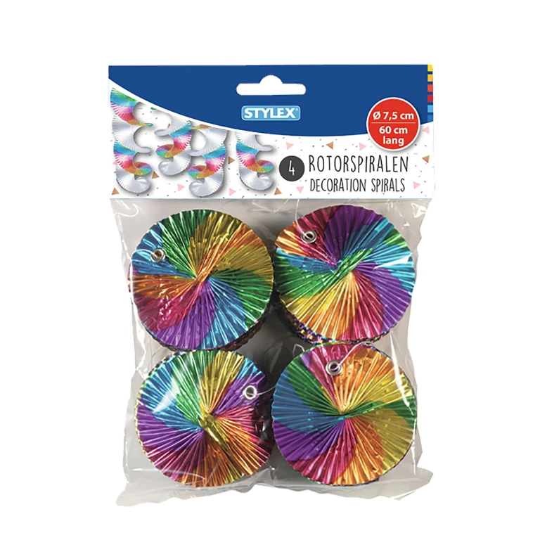 Stylex Rotorspiralen regenboogkleuren - 1 stuk