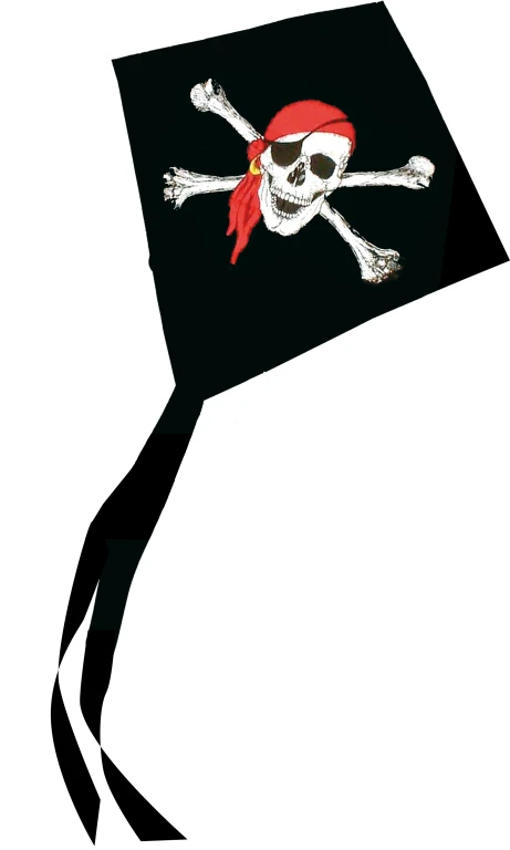 Rhombus Mini Diamond Pirate Vlieger - Piratendessin - 1 stuk