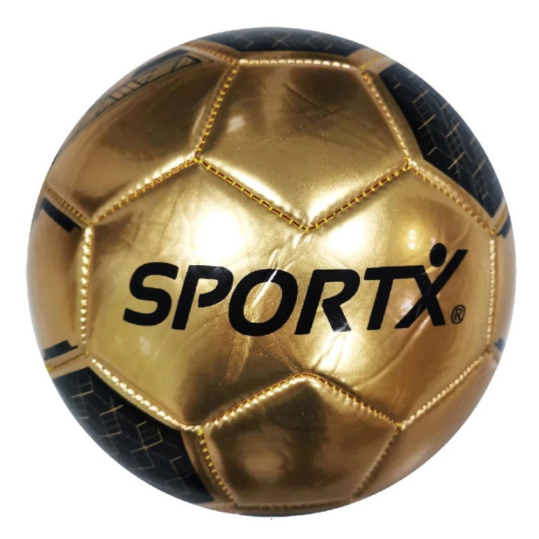 SportX Voetbal 22 cm Metallic PVC Goud