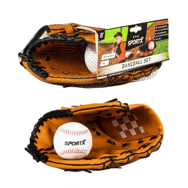 SportX Honkbalset 2-delig Zwart