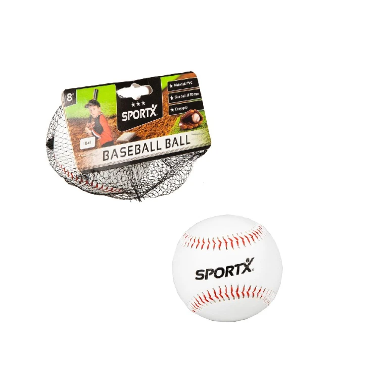 SportX Honkbal Bal 1-delig Zwart