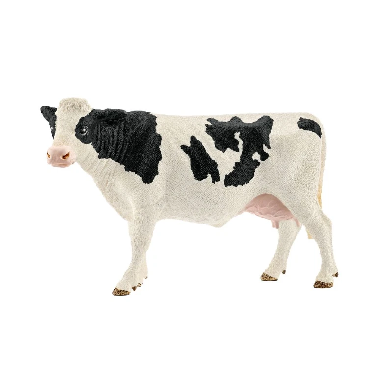 Schleich Farm World Zwartbont Koe Dierenfiguur 1 stuk