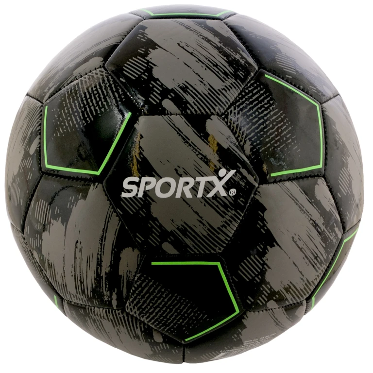 SportX Voetbal 22 cm PVC Grijs Zwart