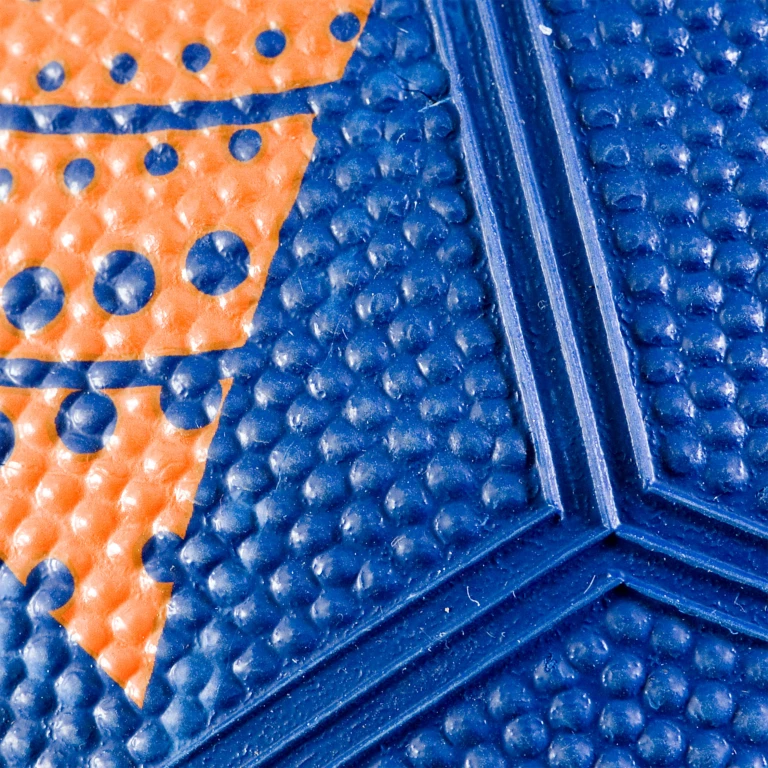 SportX Voetbal 22 cm Rubber Blauw-Oranje