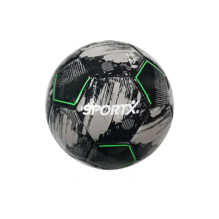 SportX Mini Voetbal 16 cm PVC Grijs Zwart