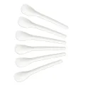 Fackelmann Eierlepels Wit - Set van 6 stuks - 14 cm