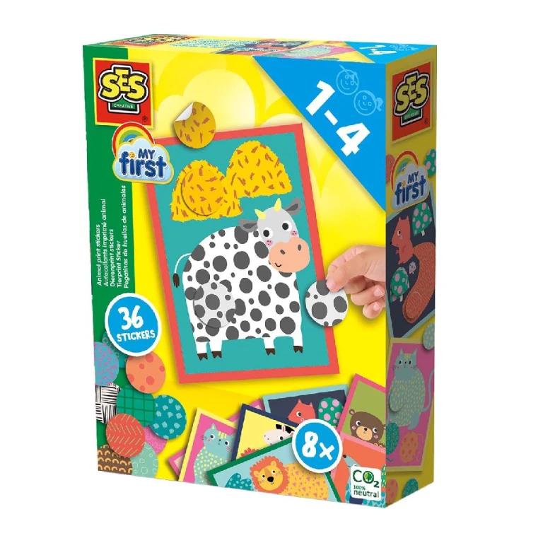 SES My First Dierenprint Stickerset - 1 stuk