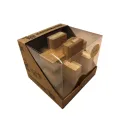 Eco Bamboo Puzzle Block IQ-puzzel - 1 stuk