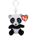 Knuffel Ty Beanie Boo Clip Bamboo Panda Zwart/Wit 7cm