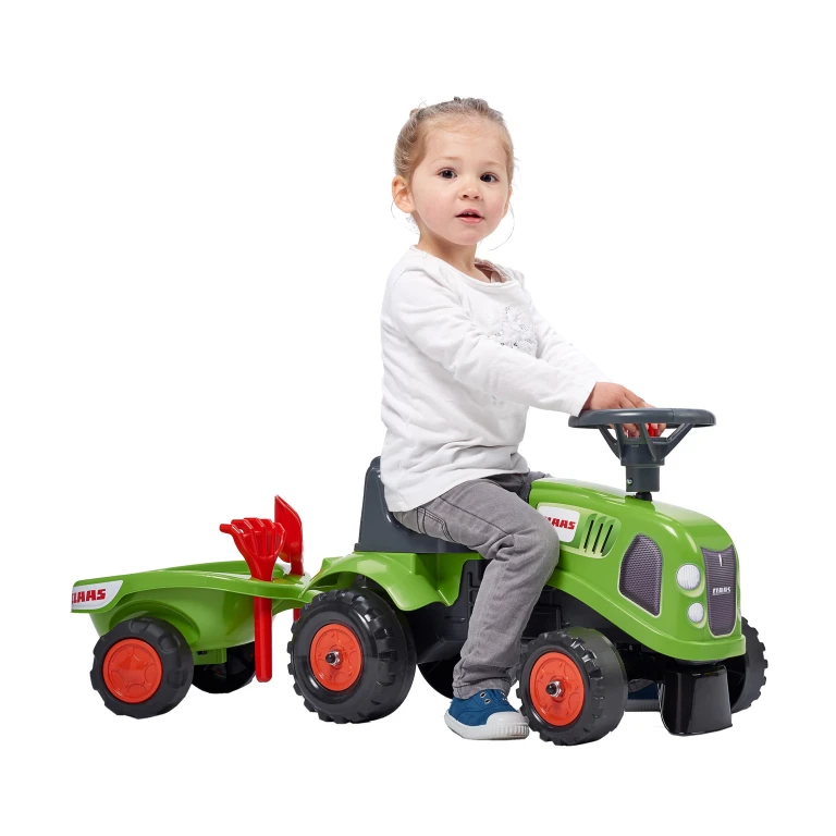 Falk Speelgoedtractor Claas Geel vanaf 1 jaar met accessoires