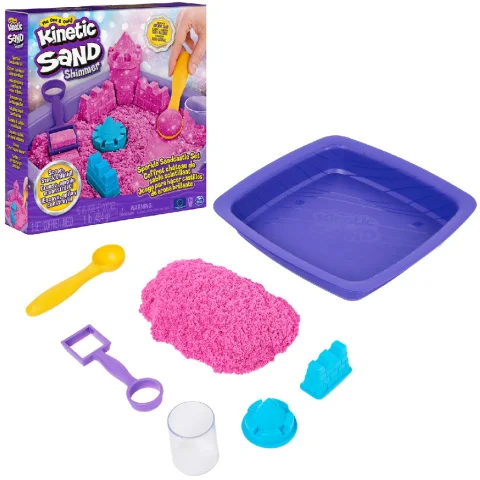 Kinetic Sand Sparkling Sandcastle Pink