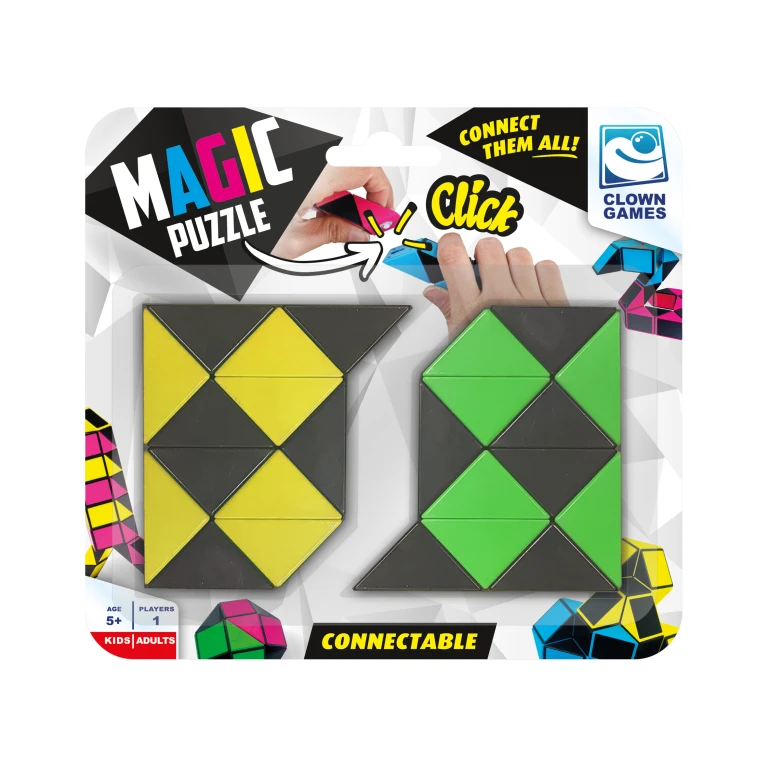 Magic Puzzle Connectable Puzzel 2x12 - Zwart - 1 stuk