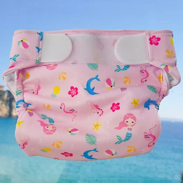 Wasbare Zwemluier Roze Maat 1 (4-9 kg) - 1 stuk