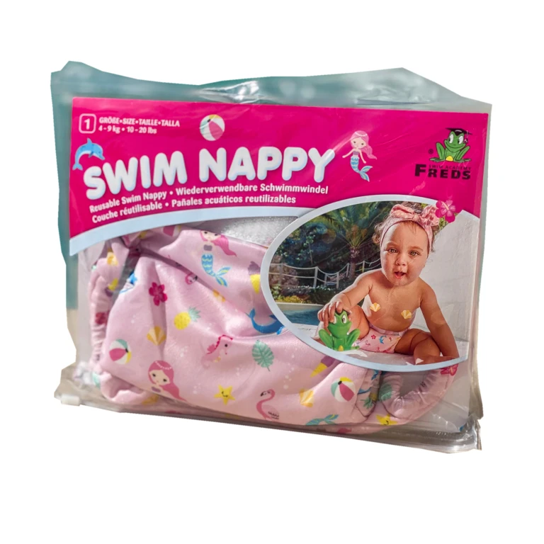 Wasbare Zwemluier Roze Maat 1 (4-9 kg) - 1 stuk