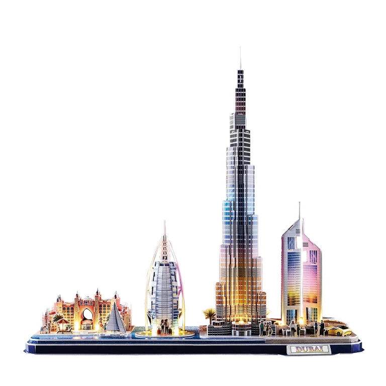 CubicFun 3D Puzzel City Line Dubai met LED