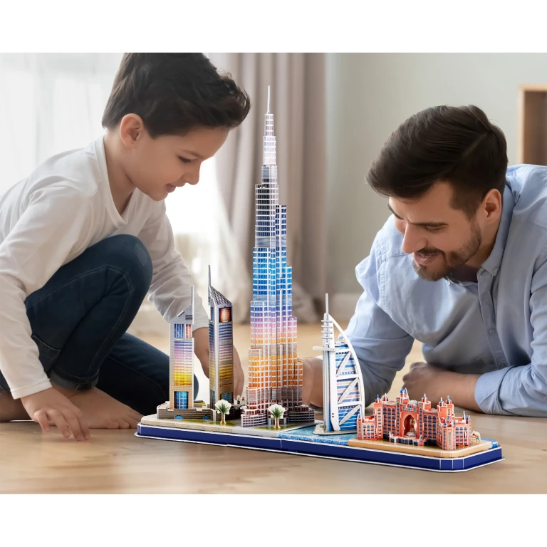 CubicFun 3D Puzzel City Line Dubai met LED